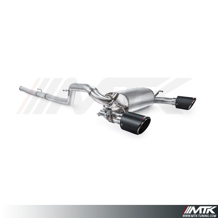 Catback Scorpion avec tube intermediaire et emplacement pour les valves  Ford Focus MK3 RS sans FAP